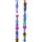 Multicolor Small Lampwork Glass Rondelle Beads, 6mm by Bead Landing™